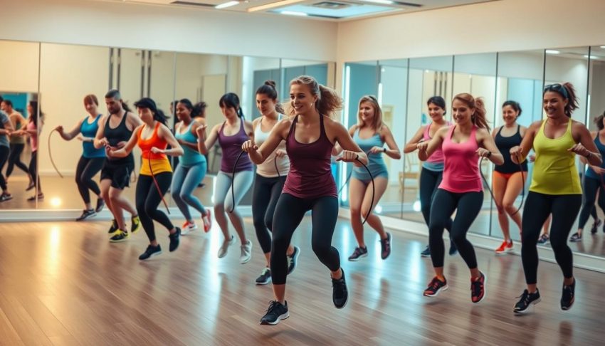 jumping rope aerobic exercise
